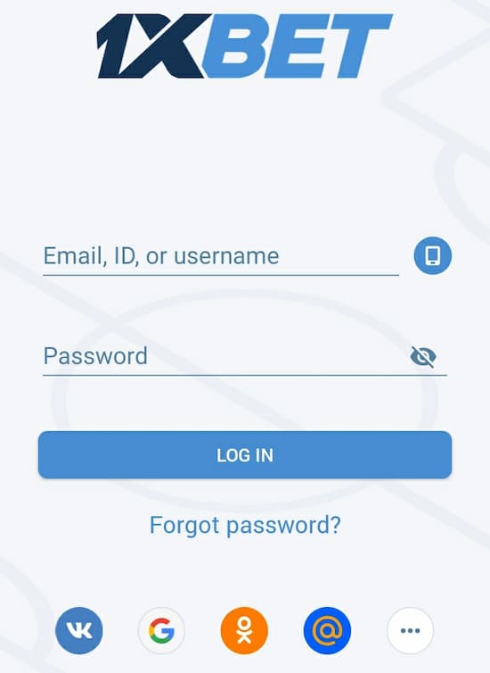 1xbety app sign in page
