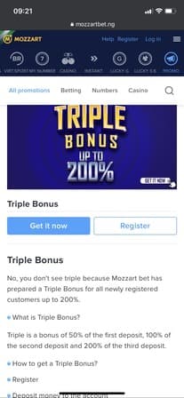 Mozzartbet signup bonus