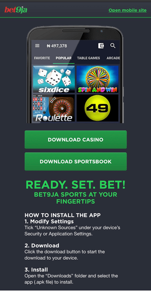 Bet9ja Mobile App