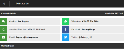 Betway customer care