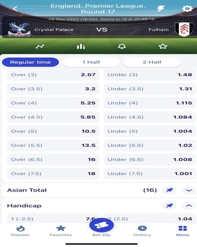 Paripesa App Betting Market