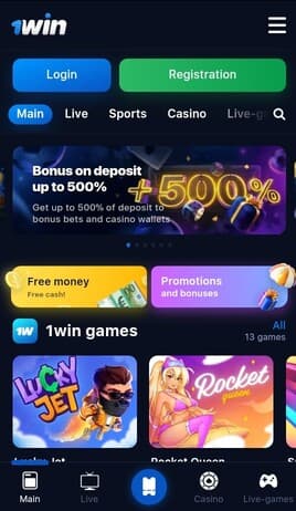 1Win betting app