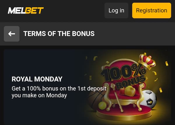 Melbet Royal Monday Promo