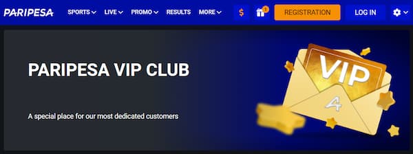 Paripesa VIP club offer