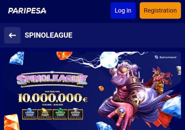 Paripesa SpinoLeague Image