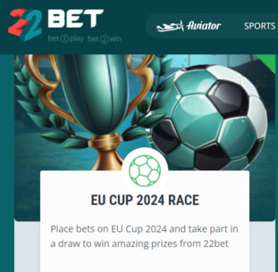 22Bet Euro 2024 Promo