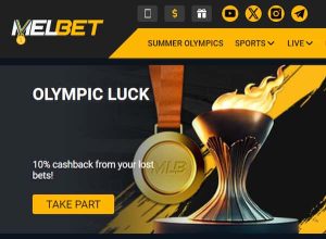 Melbet olympic luck 10% cashback