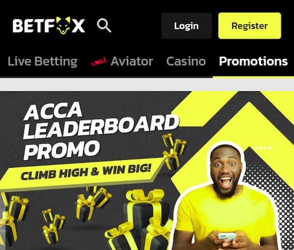 Betfox Acca Leaderboard Promo