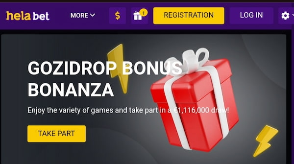 Helabet Casino Gozidrop Promo