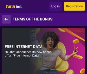 Helabet data free betting offer