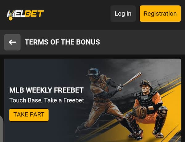 Melbet MLB Weekly Free Bet