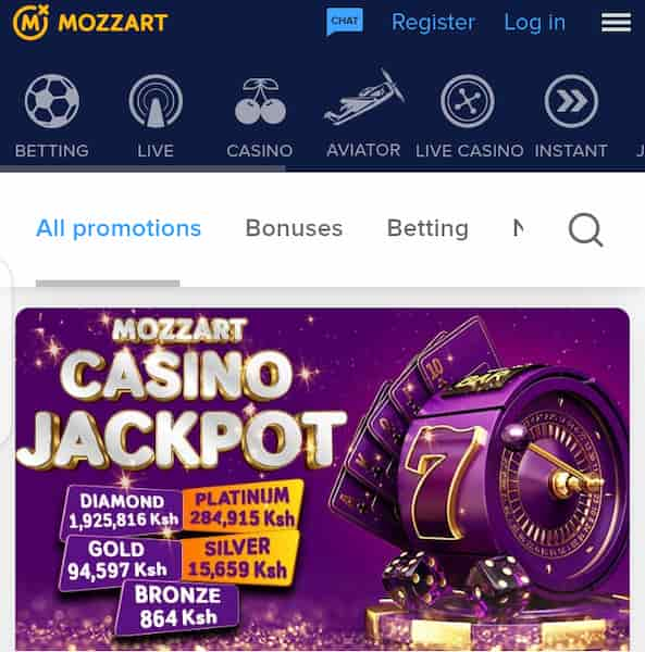 Mozzart Casino Jackpot