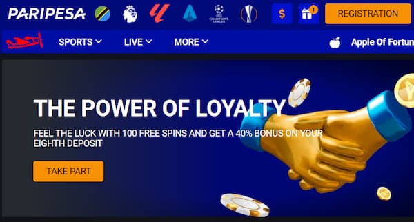 Paripesa power of loyalty offer