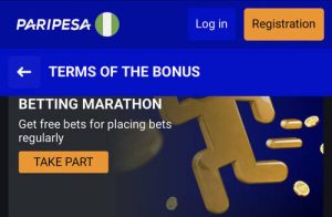 Paripesa betting marathon offer