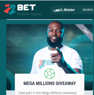 22bet Mega Millions Promotion