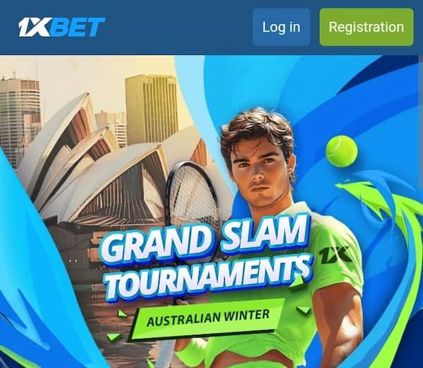 1xbet Grand Slam Tournaments Promo